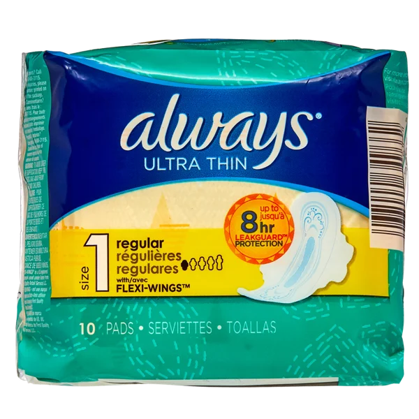 Always Ultra Thin Regular with Flex Wings 10ct