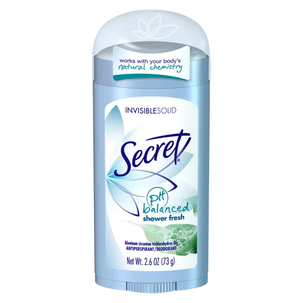 Secret Antiperspirant Deodorant Invisible Solid Shower Fresh 2.6oz