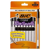 BIC Cristal Stic Ball Point Pens Medium Point Black