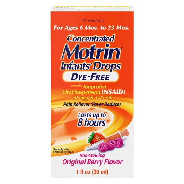 Infant Motrin Concentrated Liquid Medicine Drops, 1oz