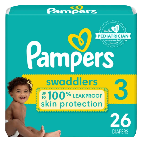 Pampers 26ct Swaddlers Diapers, Size 3