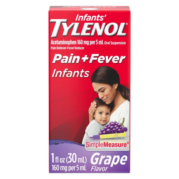 Tylenol Infant's Pain Reliever & Fever Reducer Grape Liquid 1oz