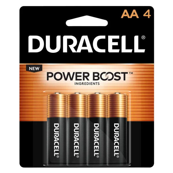4ct Duracell 4ct Coppertop AA Battery