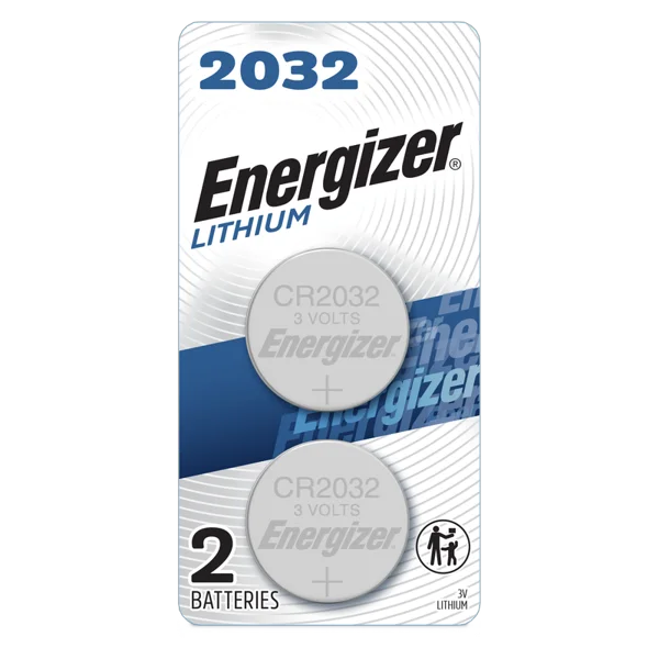 Energizer 3V Lithium Coin Batteries 2032, 2 ct