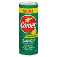 Comet Scratch-Free Lemon Fresh Scouring Powder Cleanser with Bleach