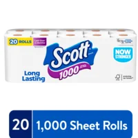 Scott 1000 1-Ply Toilet Paper Unscented - 20 ct