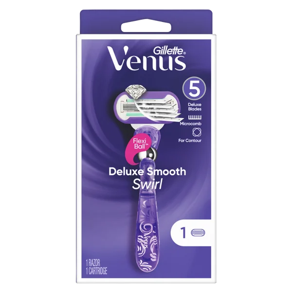 Gillette Venus Deluxe Smooth Swirl 5-Blade Razor