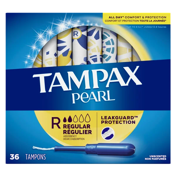 Tampax Pearl Regular Tampons 36 Ct