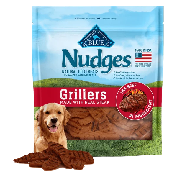 Nudges Grillers Made with Real Steak Natural Dog Treats, 10 Oz