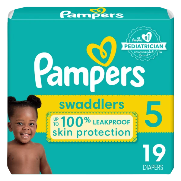 Pampers 19ct Swaddlers Diapers, Size 5