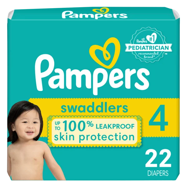 Pampers 22ct Swaddlers, Size 4