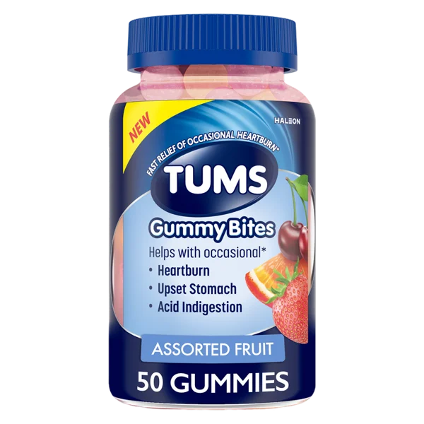 Tums Gummy Bites Assorted Fruit Flavors 50ct