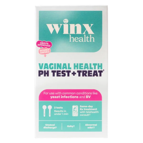Winx Health Vaginal Health pH Test & Treat, 2ct