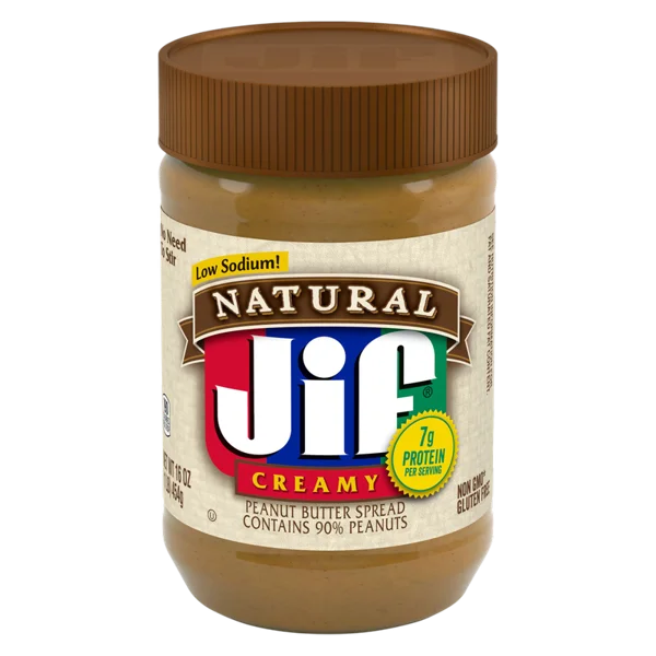JIF Natural Peanut Butter Creamy Spread, 16oz.