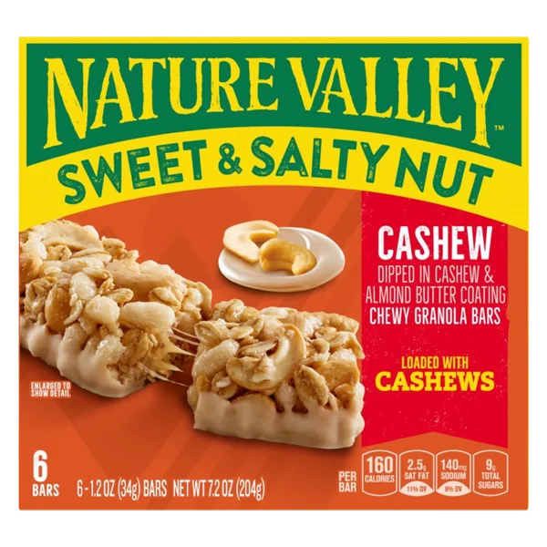 Nature Valley Cashew Bars, 6 ct
