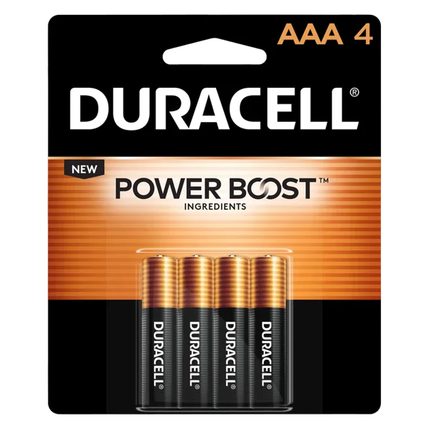 4ct Duracell Coppertop AAA Battery