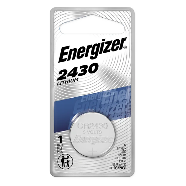Energizer 2430 Lithium Coin Battery, 1 Pack