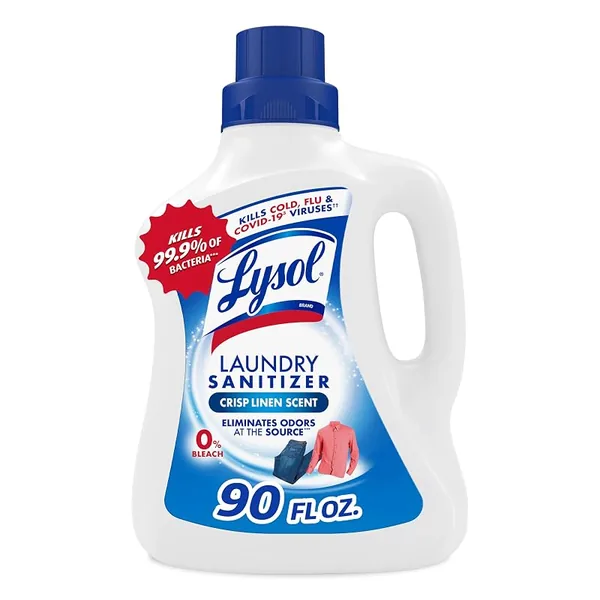 Lysol Laundry Sanitizer Additive, Crisp Linen, 90 fl oz