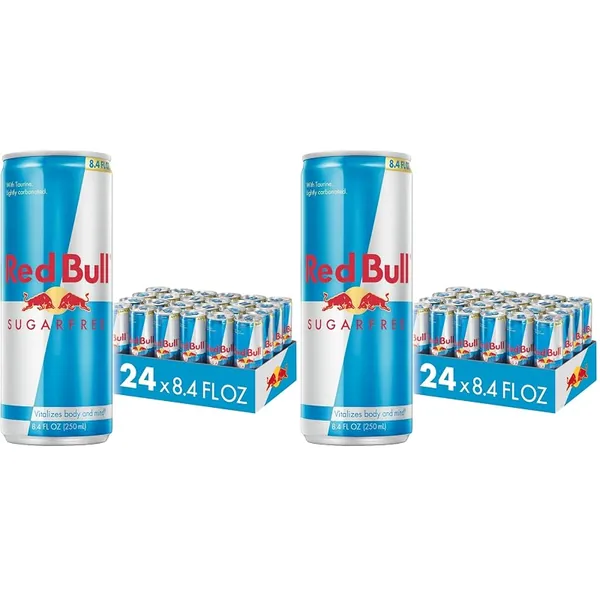 Red Bull Sugar Free Energy Drink 8.4 fl oz, 24 Cans, 2-Pack