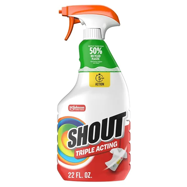 Shout Triple-Acting Laundry Stain Remover Spray 22 fl oz