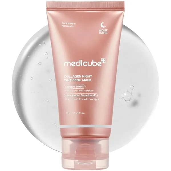 medicube Collagen Wrapping Mask, Overnight Peel-Off, 2.53 fl oz