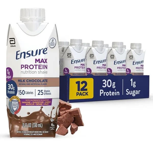 Ensure Max Protein Shake, Milk Chocolate, 11 fl oz, 12-Pack