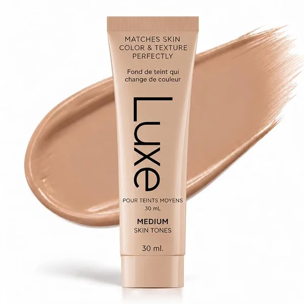 Luxe Cosmetics Color Changing Foundation, Medium, 1 fl oz