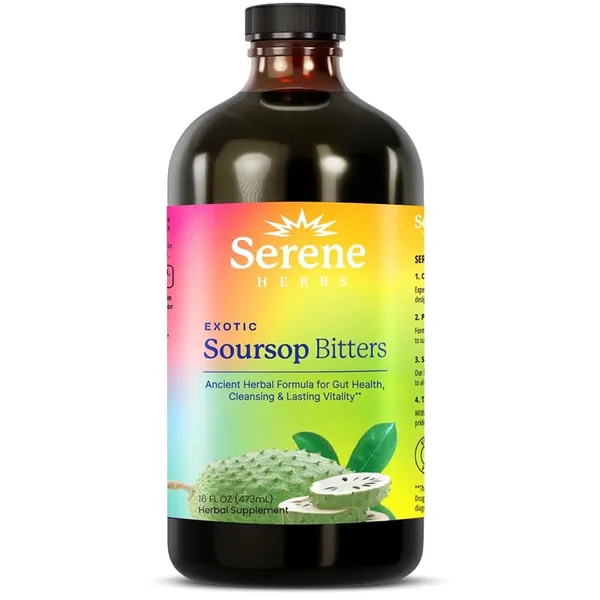 Serene Herbs Soursop Bitters Herbal Liquid 16 fl oz