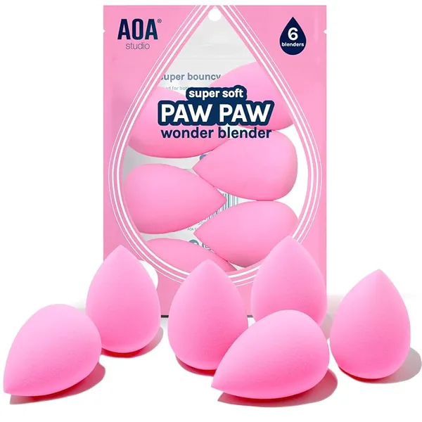AOA Studio Latex-Free Makeup Sponge Set 6ct