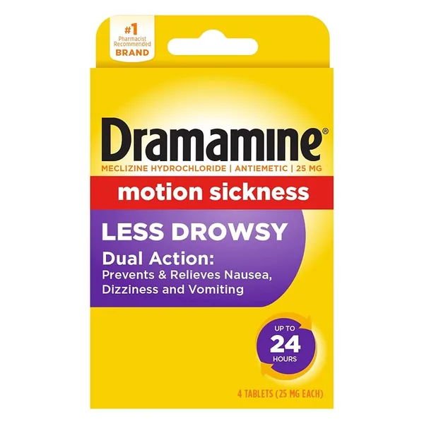 Dramamine All Day Less Drowsy Motion Sickness Relief 8ct, 2-Pack