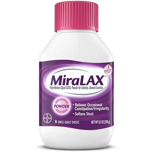 MiraLAX Laxative Powder 14 Doses 8.3oz, 12-Pack