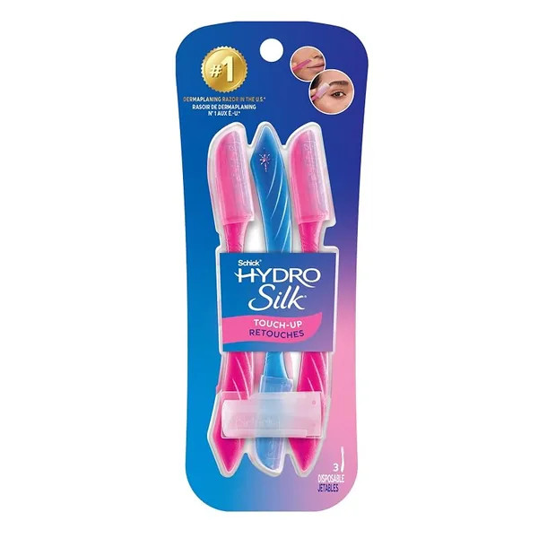 Schick Hydro Silk Touch-Up Dermaplane Face Razors 3ct