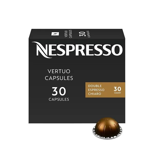 Nespresso Vertuo Double Espresso Chiaro Dark Roast Pods 30ct