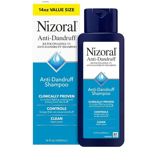 Nizoral Anti-Dandruff Shampoo 1% Ketoconazole, Fresh Scent, 14 fl oz