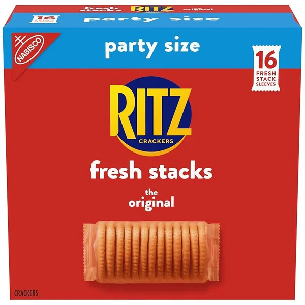 Ritz Fresh Stacks Original Crackers Party Size, 16 Snack Packs