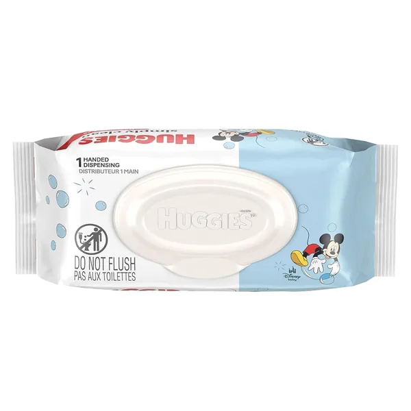 Huggies Simply Clean Baby Wipes Unscented 64ct, 8-Pack