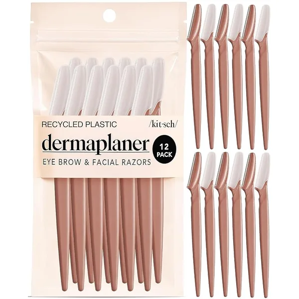 Kitsch Dermaplane Face Razors Terracotta 12ct