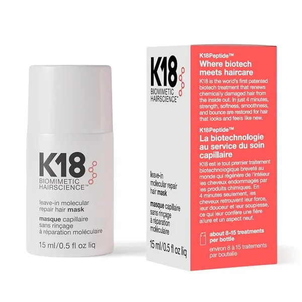 K18 Leave-In Molecular Repair Hair Mask 0.5 fl oz