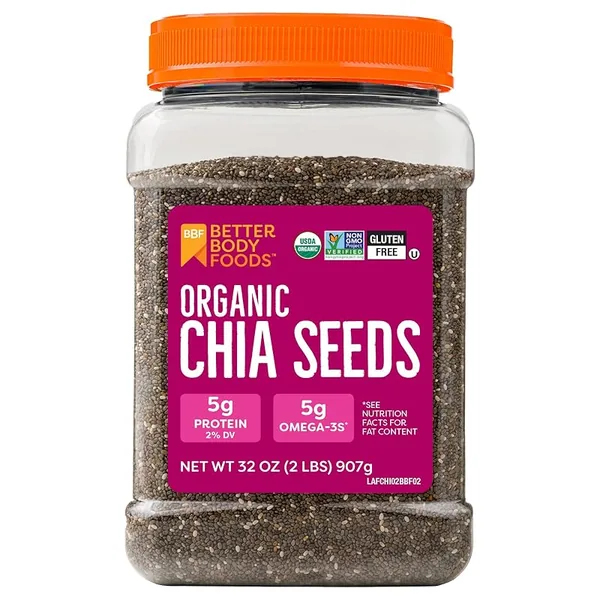 BetterBody Foods Organic Chia Seeds 32oz
