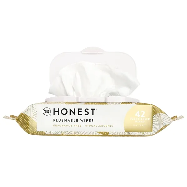 The Honest Company Flushable Wipes Gilded Wings 42ct, 8-Pack