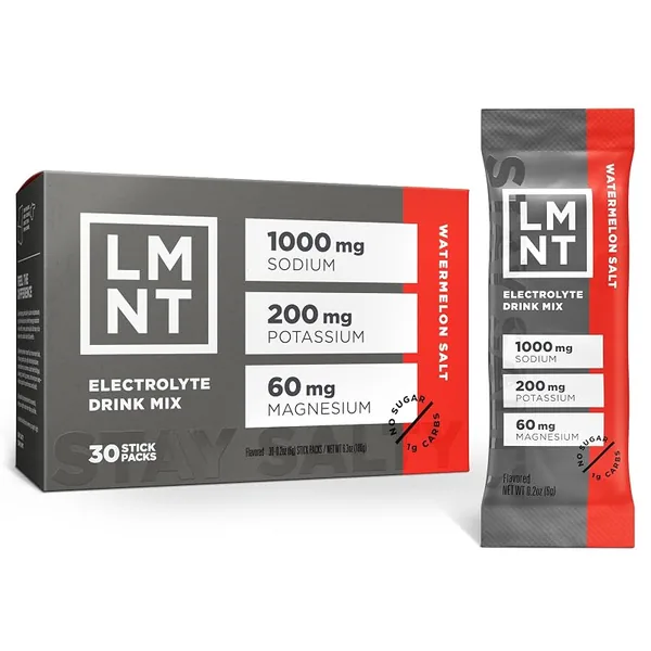 LMNT Zero Sugar Electrolyte Drink Mix Watermelon Salt 30ct
