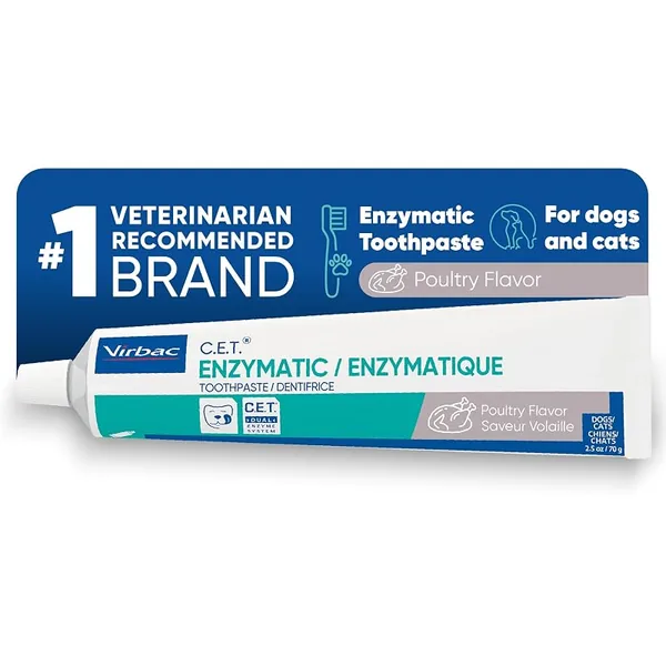 Virbac C.E.T. Enzymatic Toothpaste for Dogs & Cats Poultry 2.5oz