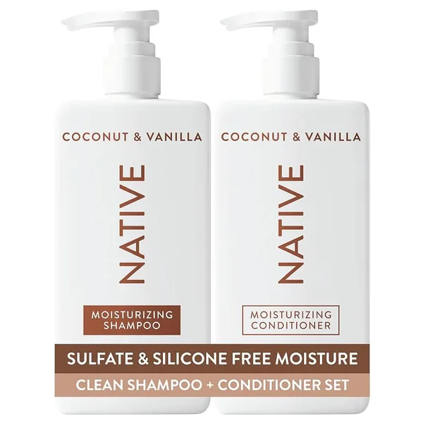Native Coconut & Vanilla Shampoo & Conditioner Set, 2 x 16.5 fl oz