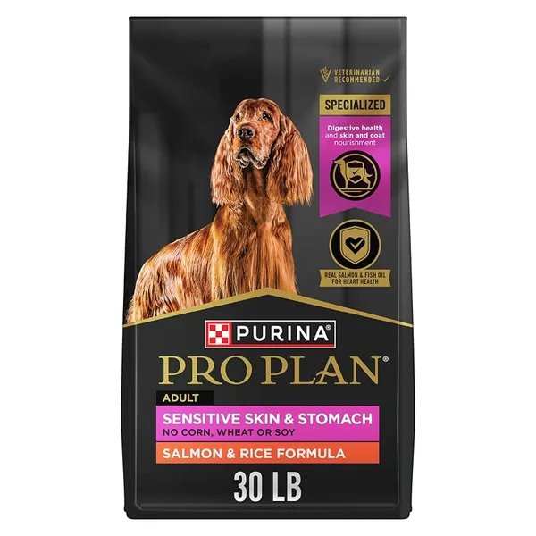 Purina Pro Plan Sensitive Skin & Stomach Dry Dog Food Salmon 30lb