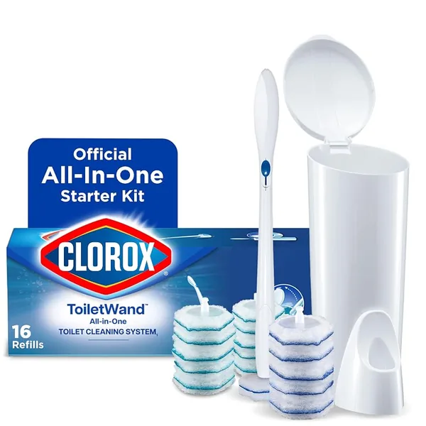 Clorox ToiletWand Starter Kit with 16 Refill Heads