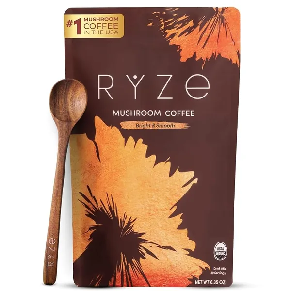 RYZE Organic Mushroom Coffee Medium Roast 6.3oz