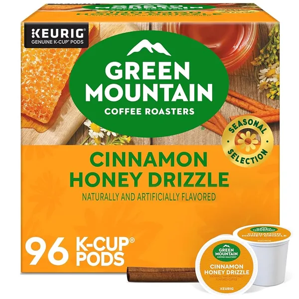 Green Mountain Coffee Cinnamon Honey Drizzle K-Cup Pods 24ct, 4-Pack