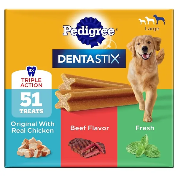Pedigree Dentastix Large Dog Dental Treats Variety 51ct