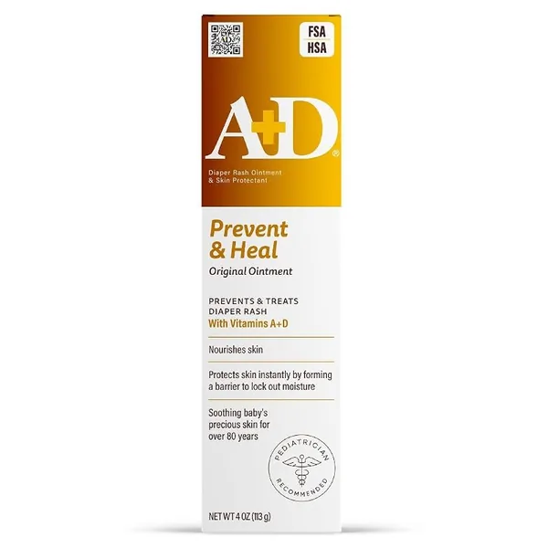 A+D Prevent + Heal Diaper Rash Ointment 4oz