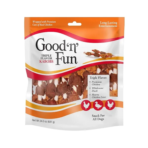 Good 'n' Fun Kabobs Dog Treats 24oz
